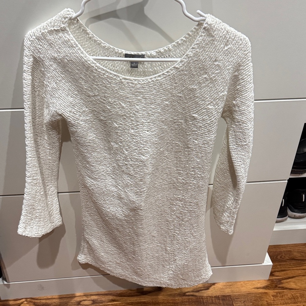 Ann Taylor Ivory Knit Sweater